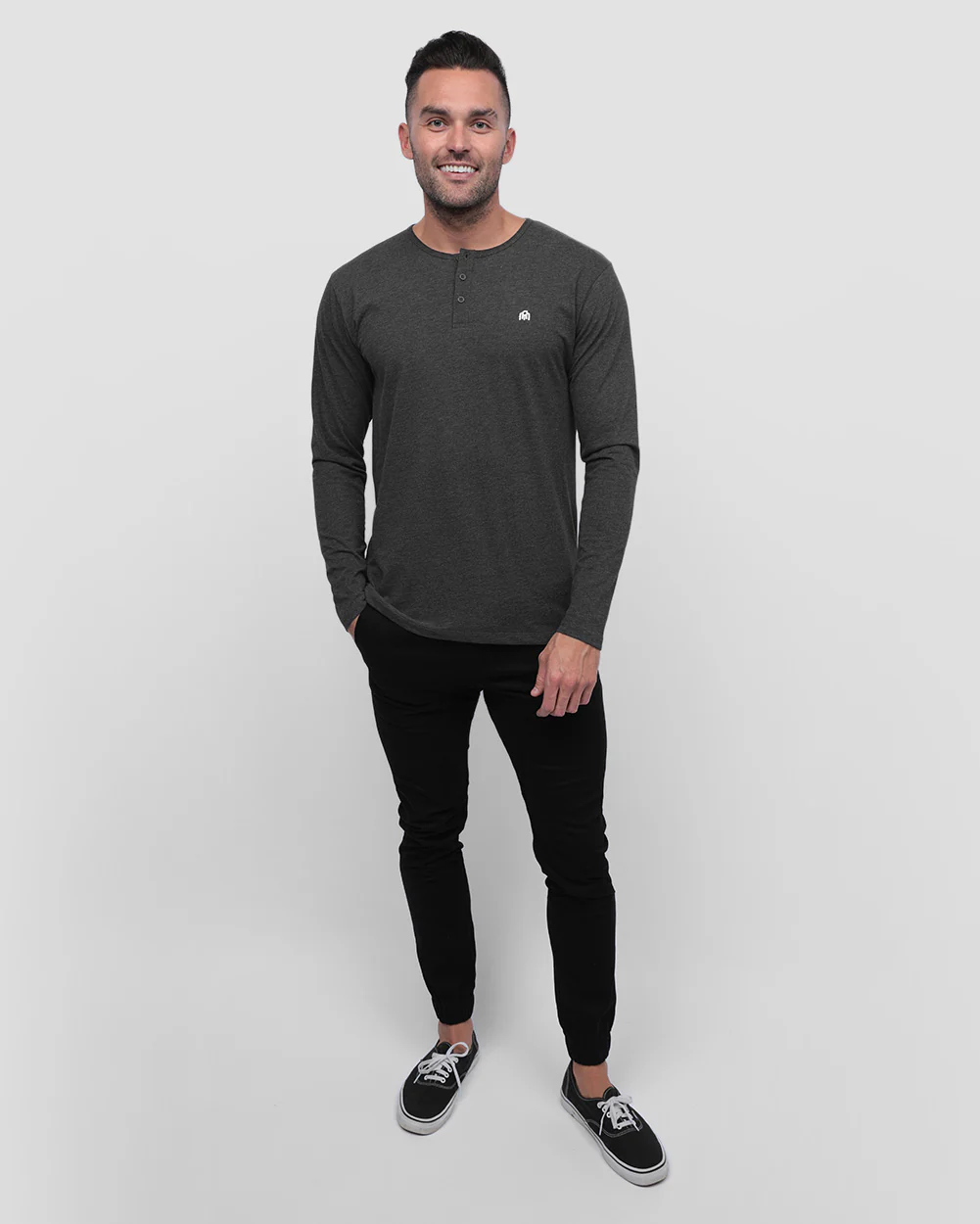 Long Sleeve Henley Tee - Branded - Image 24