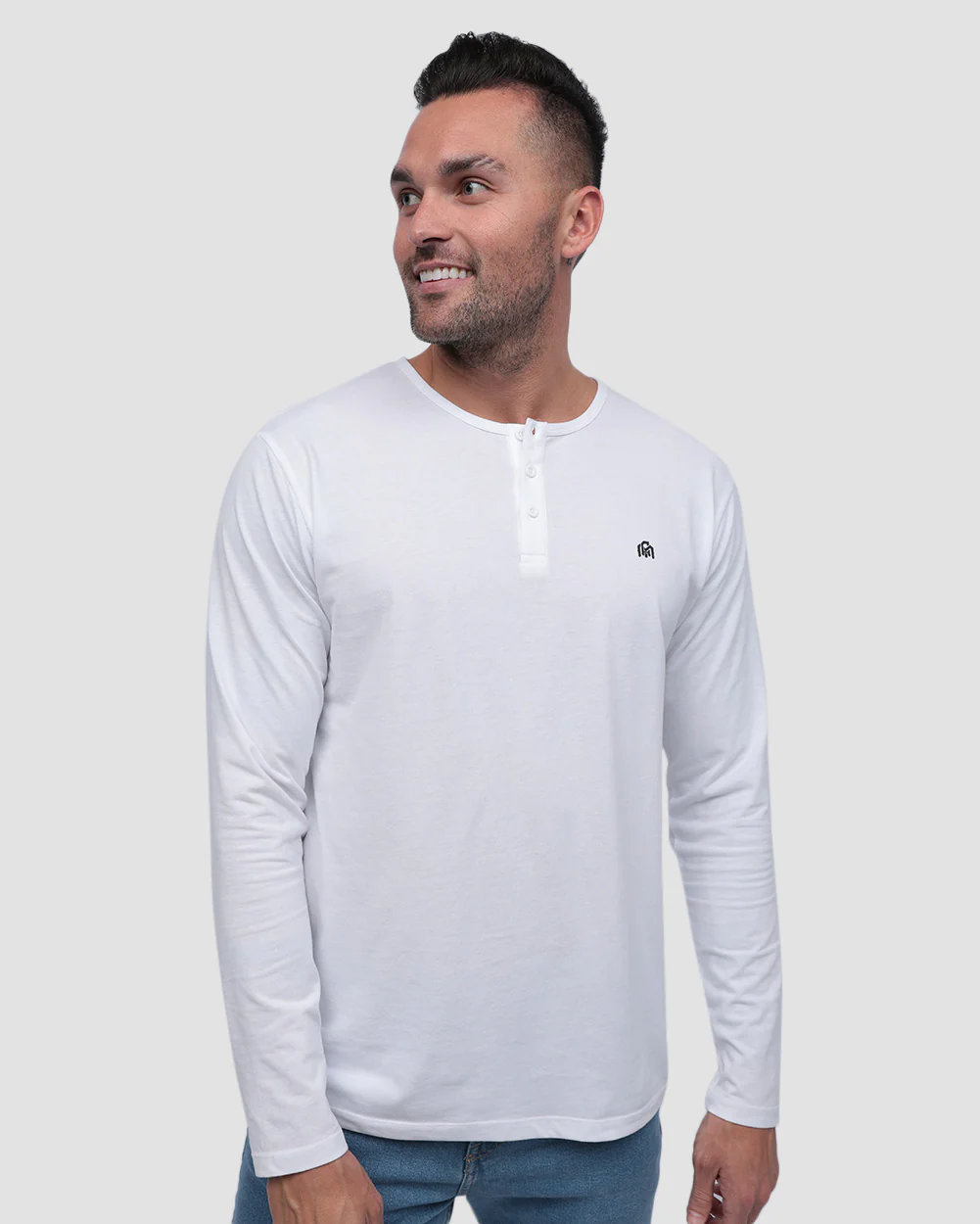 Long Sleeve Henley Tee - Branded - Image 30