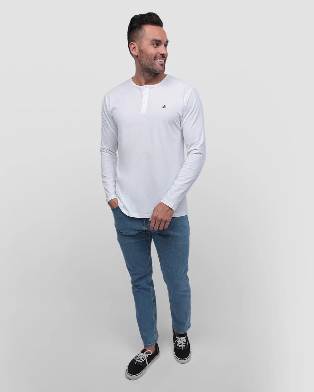 Long Sleeve Henley Tee - Branded - Image 31