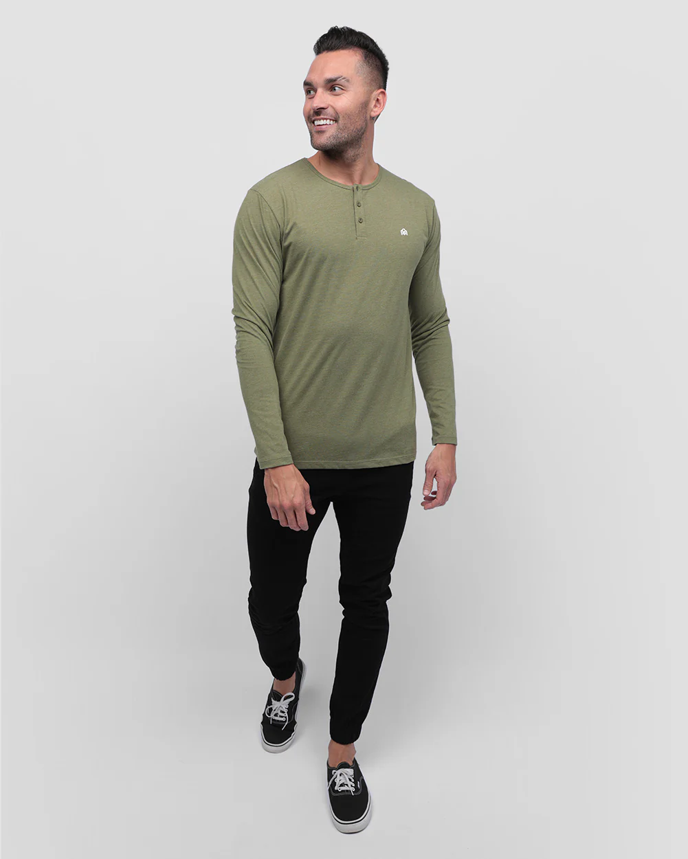 Long Sleeve Henley Tee - Branded - Image 38