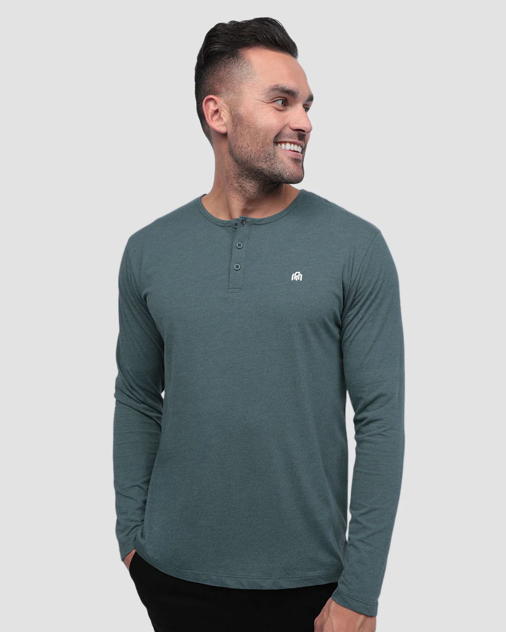 Long Sleeve Henley Tee - Branded - Image 44
