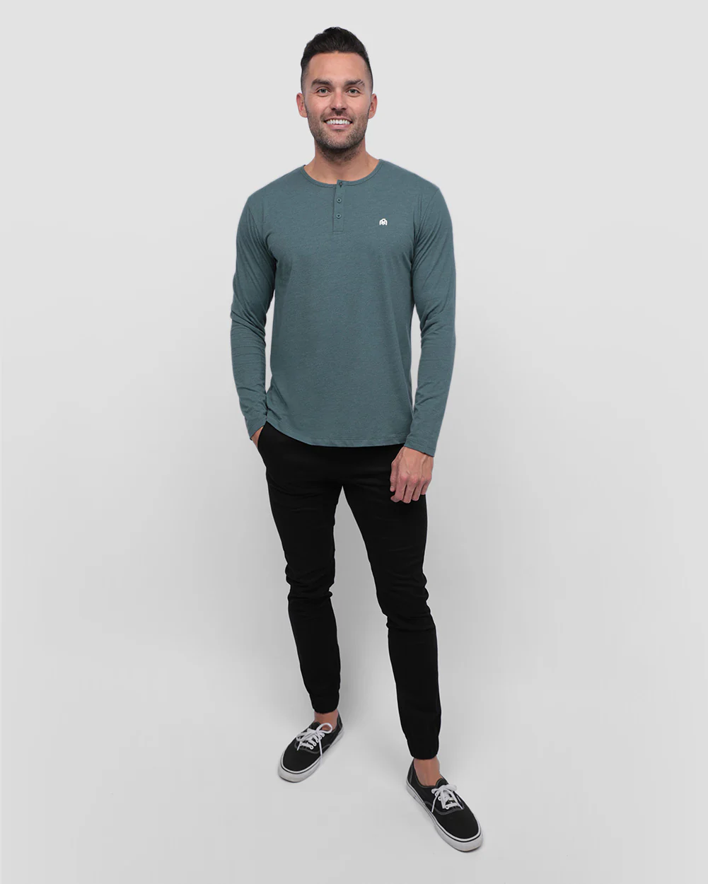 Long Sleeve Henley Tee - Branded - Image 45