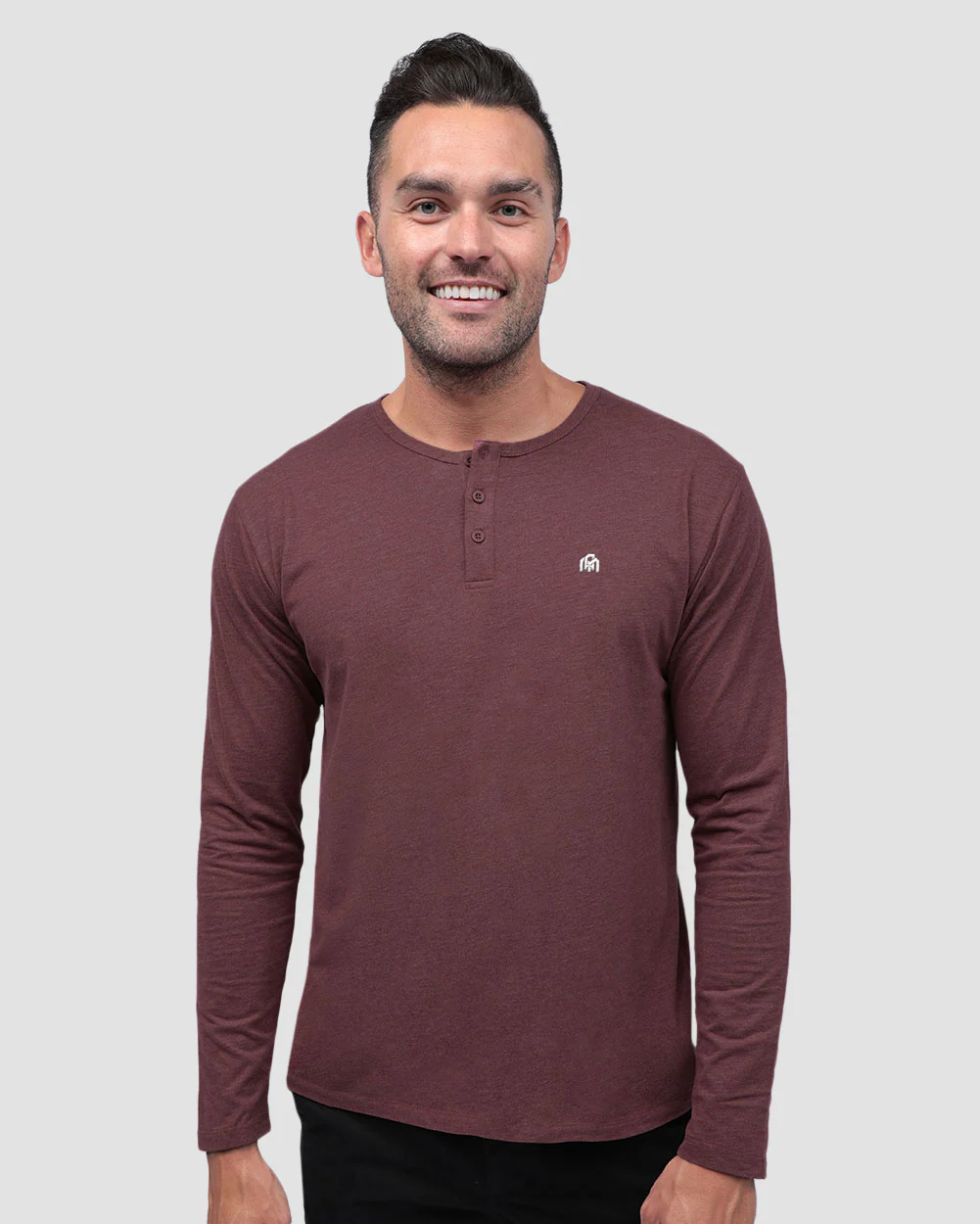Long Sleeve Henley Tee - Branded - Image 51