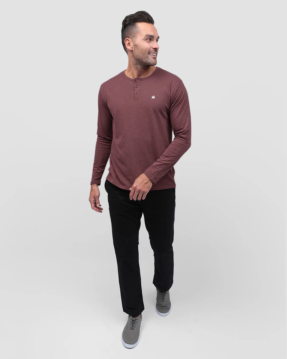 Long Sleeve Henley Tee - Branded - Image 52
