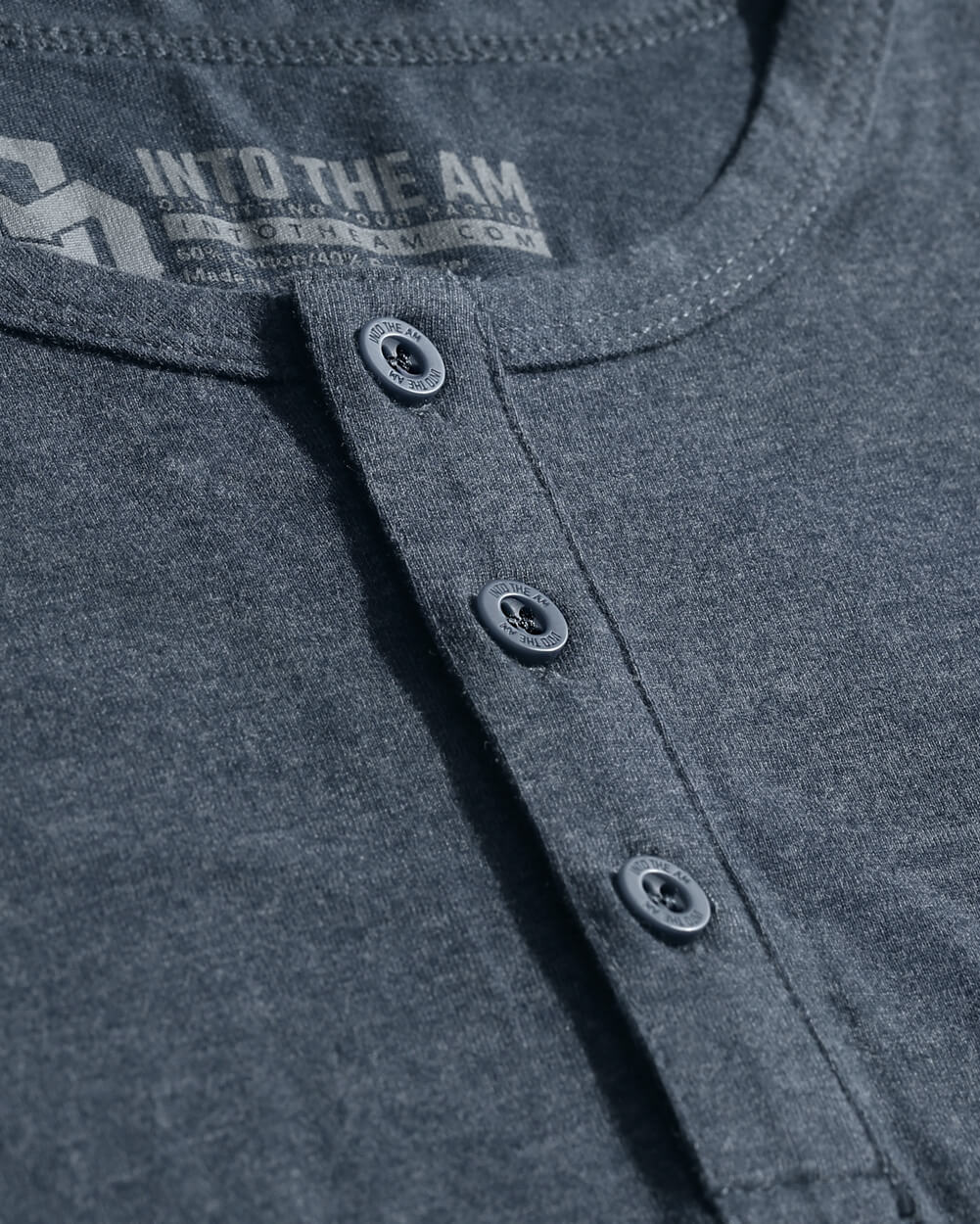 Long Sleeve Henley Tee - Branded - Image 6