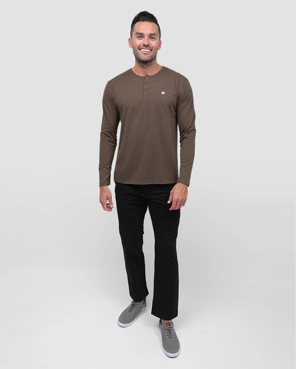 Long Sleeve Henley Tee - Branded - Image 60