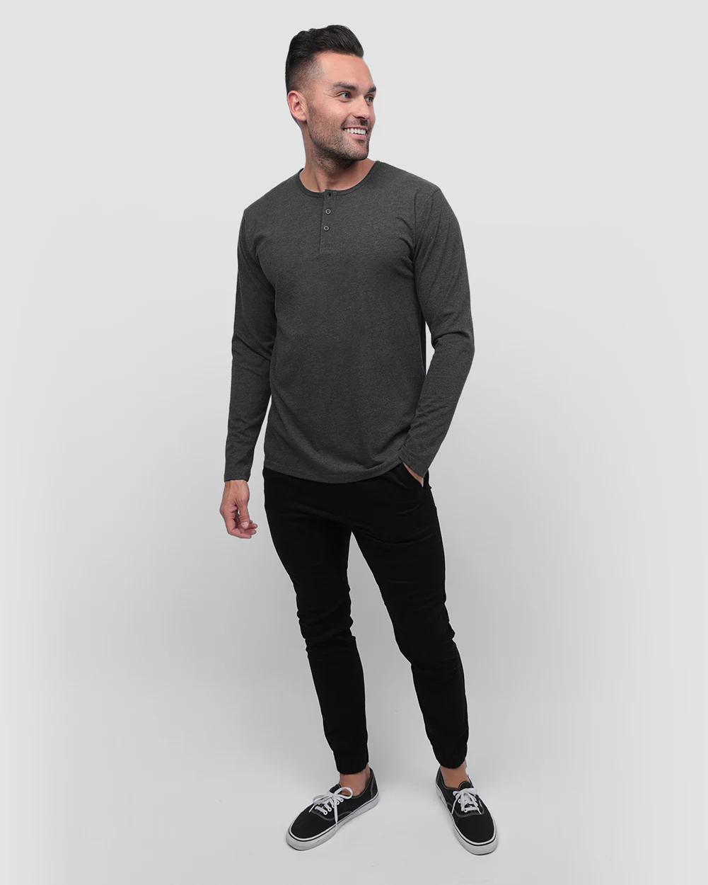 Long Sleeve Henley Tee - Non-Branded - Image 10