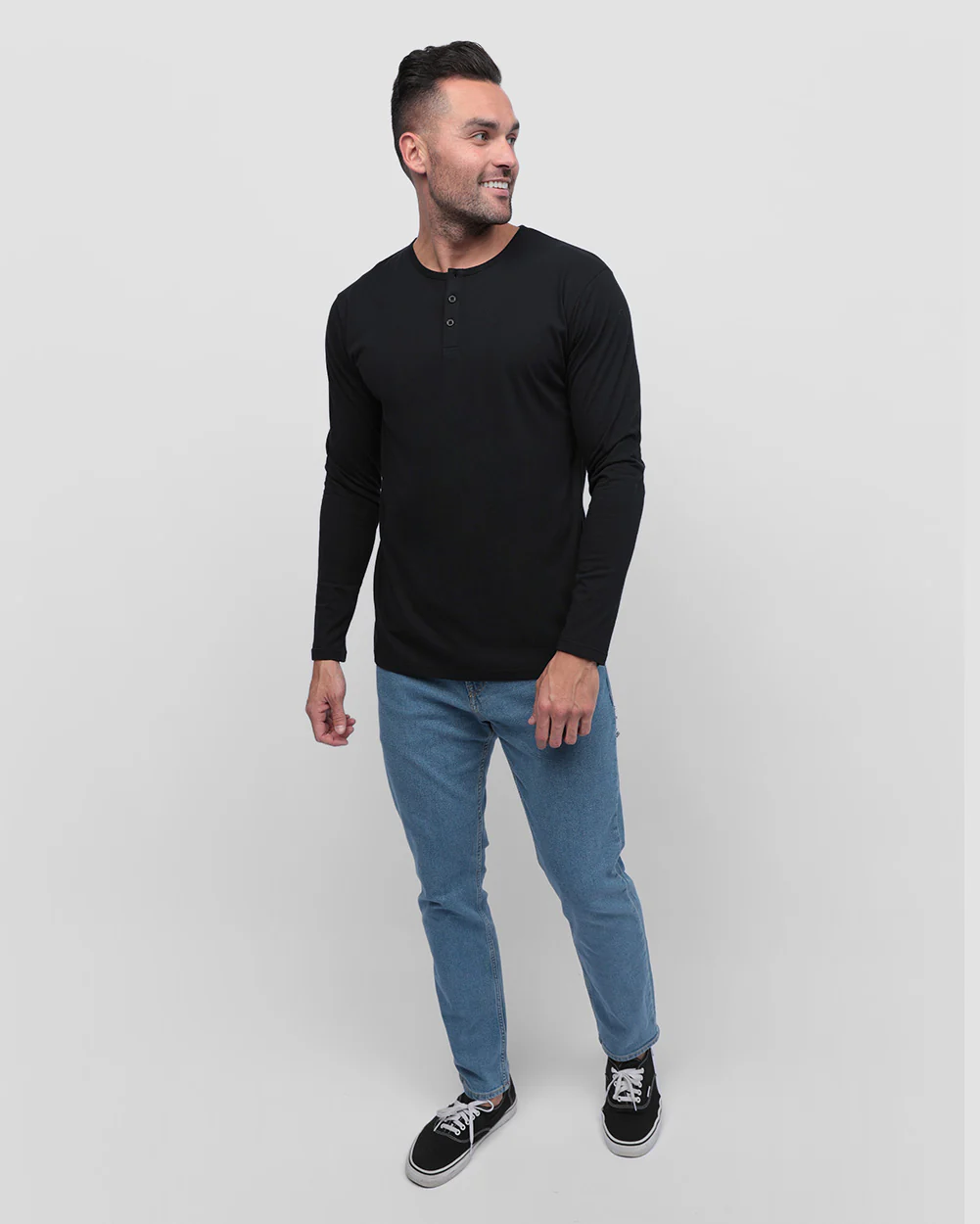 Long Sleeve Henley Tee - Non-Branded - Image 3