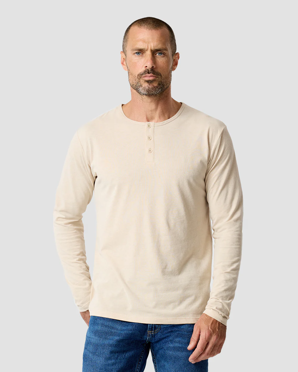 Long Sleeve Henley Tee - Non-Branded - Image 30