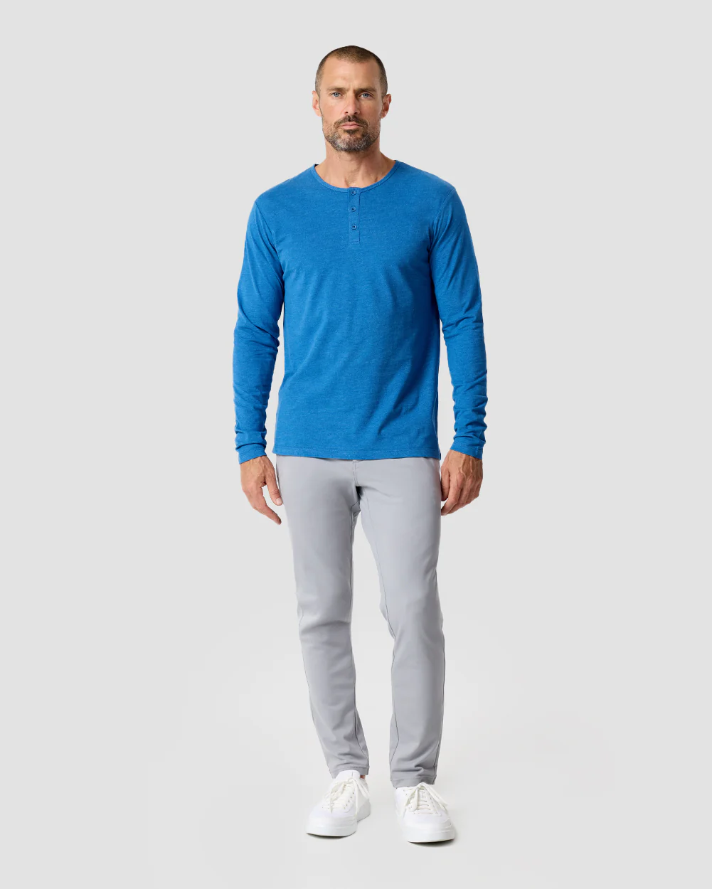 Long Sleeve Henley Tee - Non-Branded - Image 38