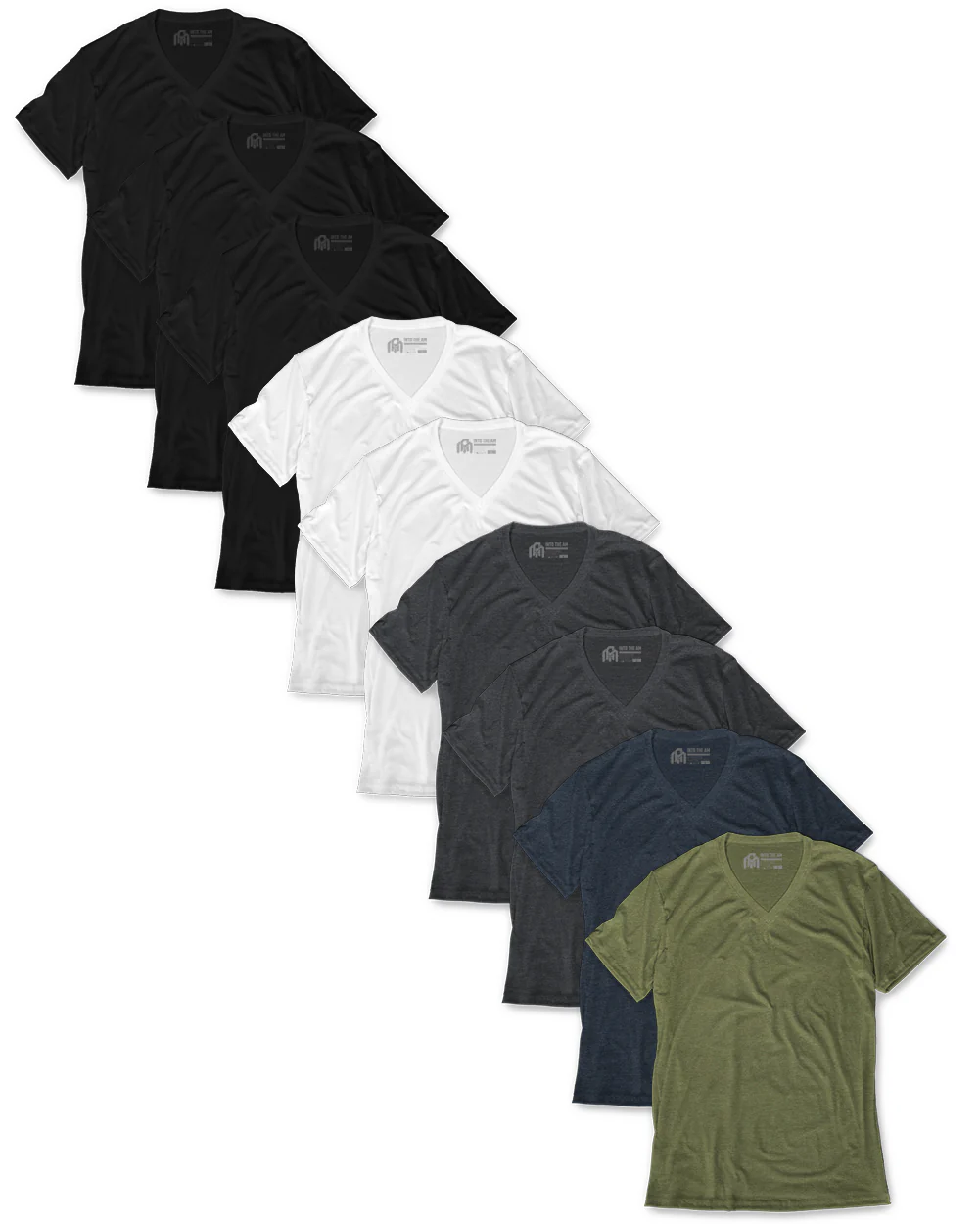 Custom 9 Pack V-Neck Tee