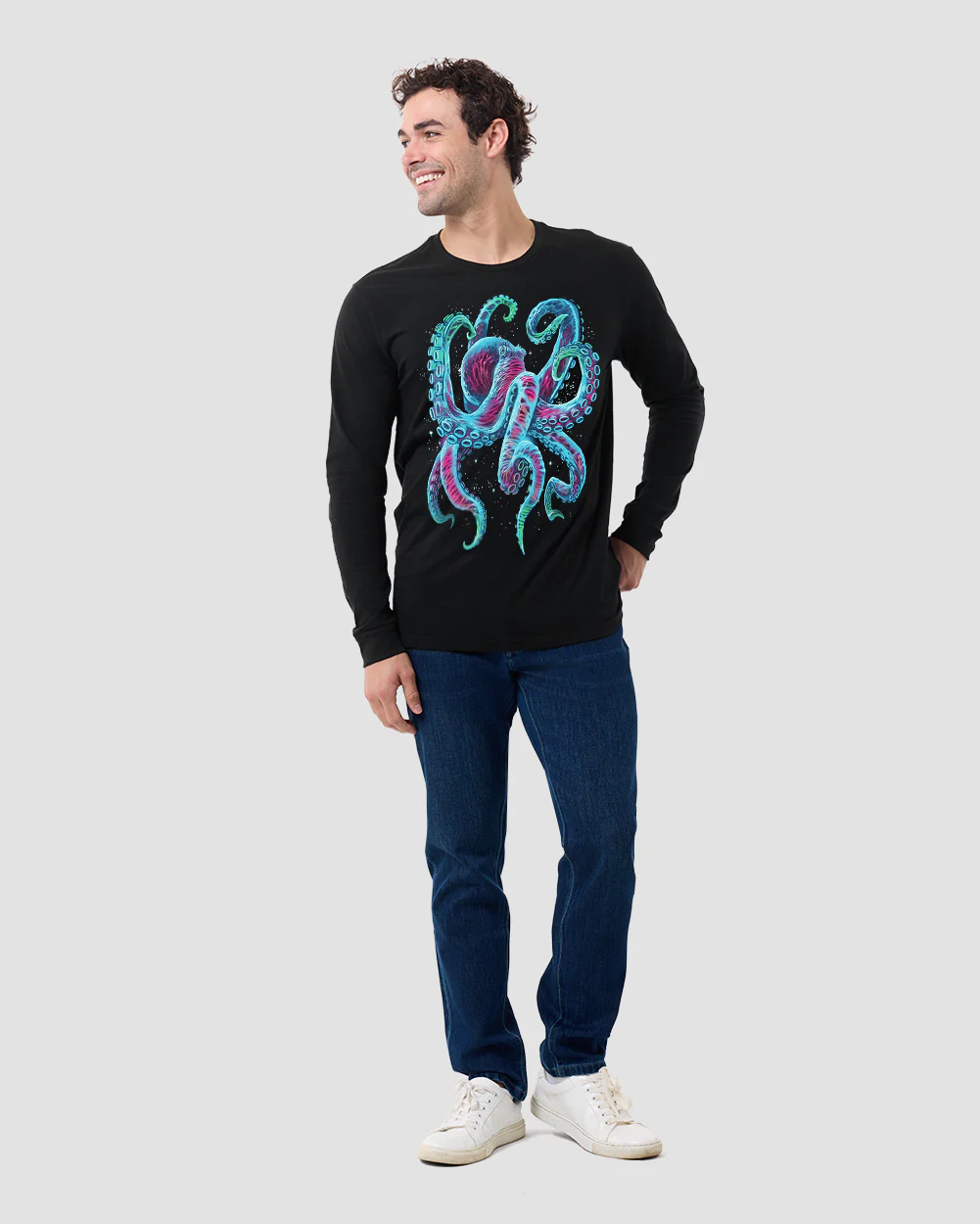Gleaming Octo Glow-in-the-Dark Long Sleeve Tee - Image 5