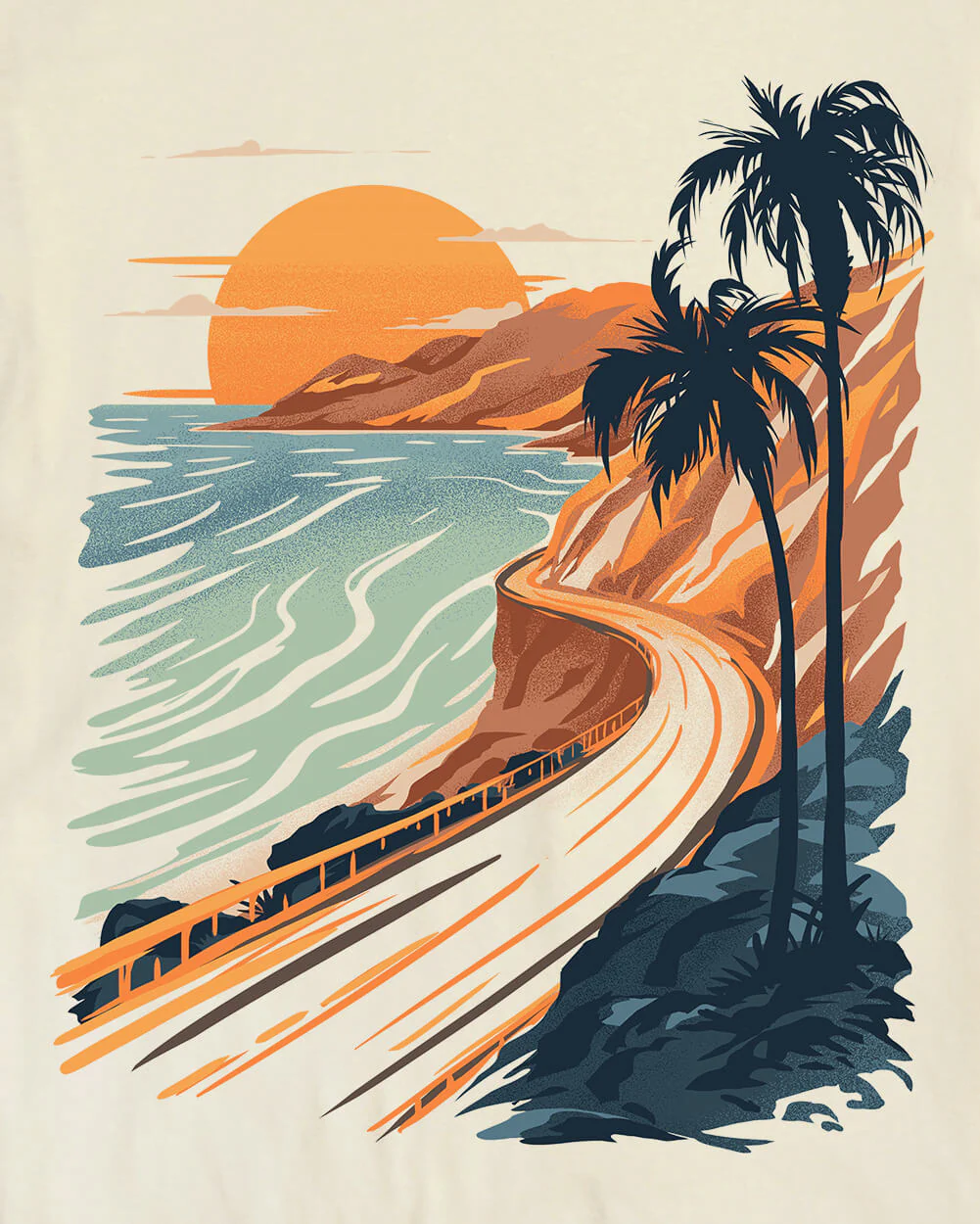 Golden Coast Vintage Tee - Image 3