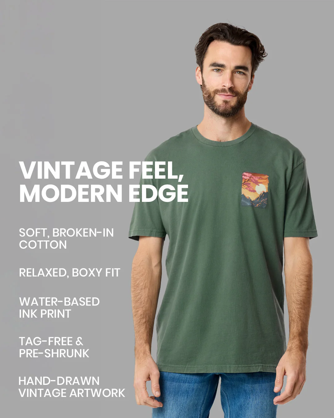 Golden Reflections Vintage Tee - Image 7
