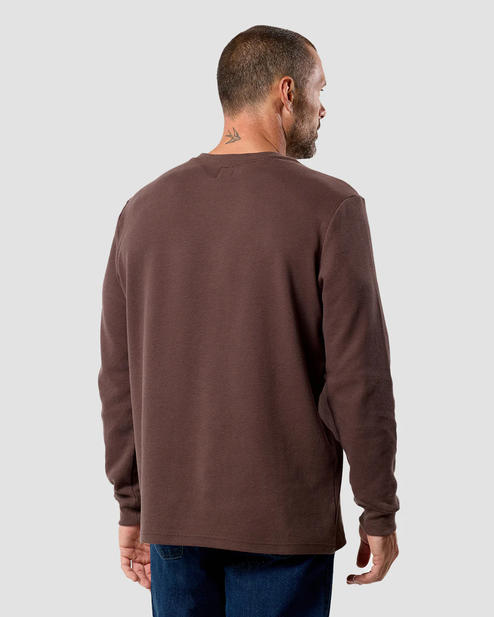 Long Sleeve Waffle Knit Crew - Image 11