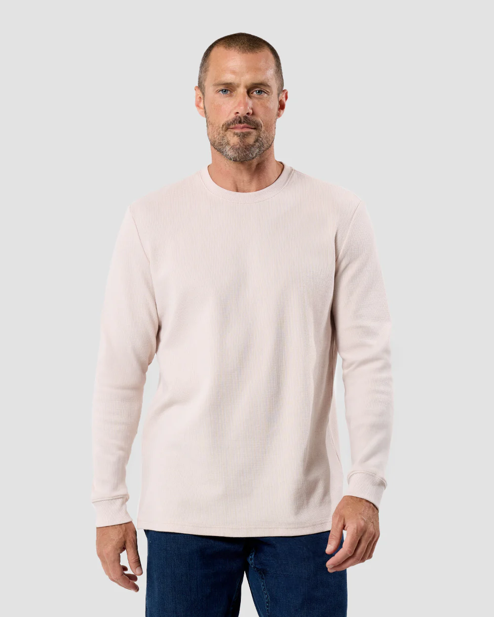 Long Sleeve Waffle Knit Crew - Image 16
