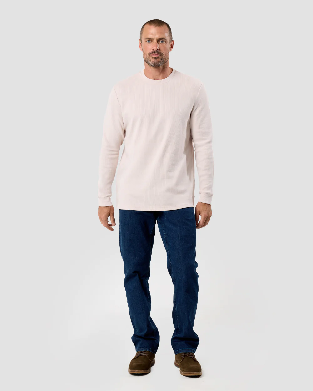 Long Sleeve Waffle Knit Crew - Image 17