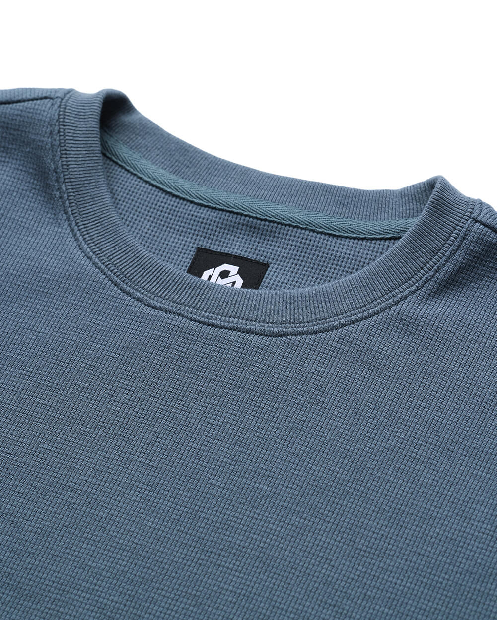 Long Sleeve Waffle Knit Crew - Image 6