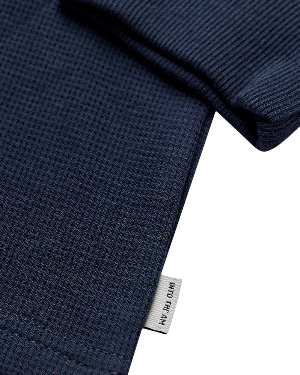 Long Sleeve Waffle Knit Henley - Image 18