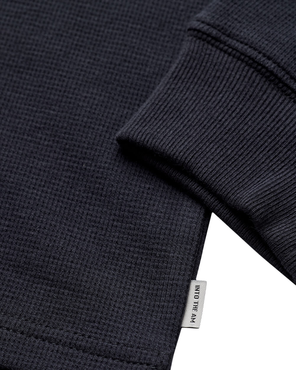 Long Sleeve Waffle Knit Henley - Image 22