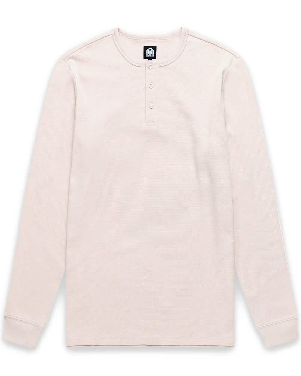 Long Sleeve Waffle Knit Henley - Image 25