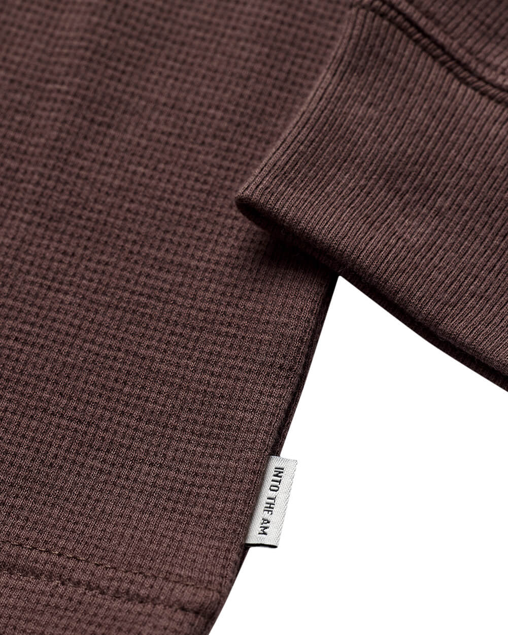 Long Sleeve Waffle Knit Henley - Image 36