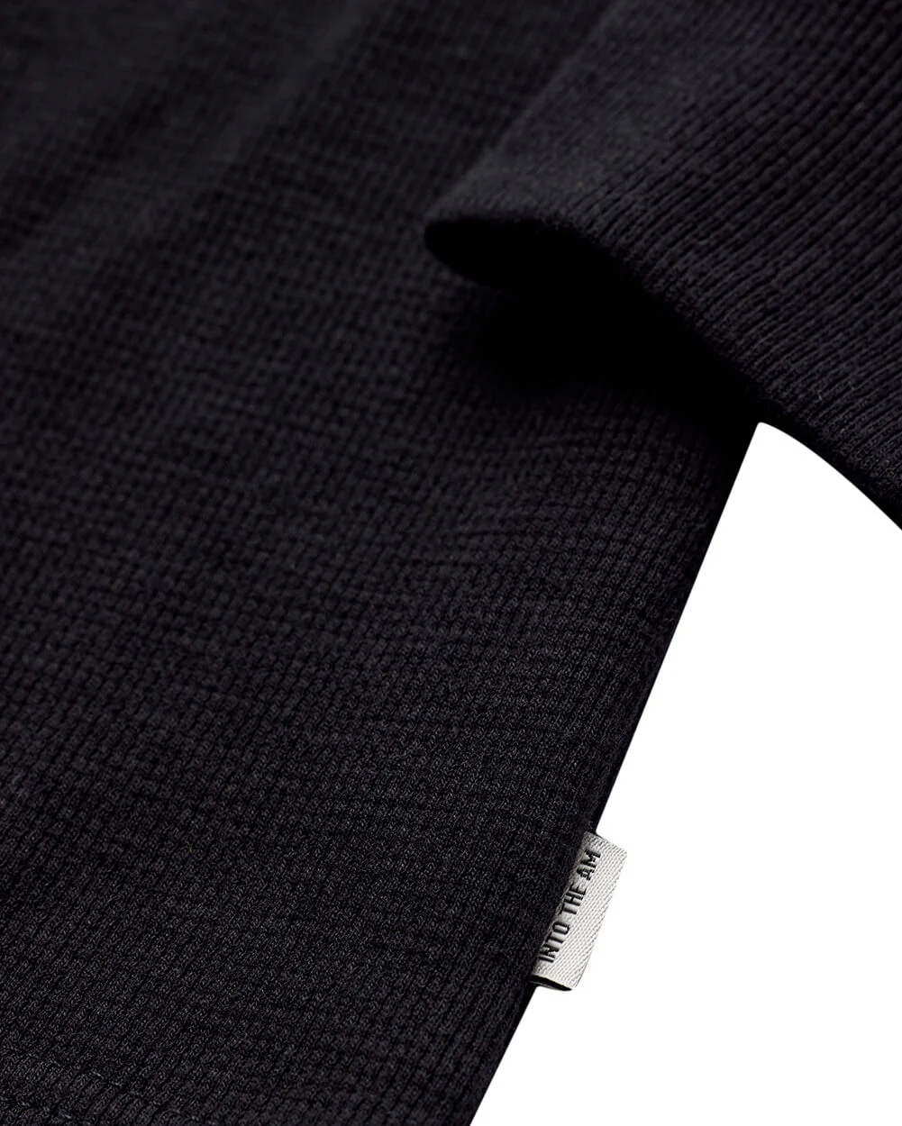 Long Sleeve Waffle Knit Henley - Image 5