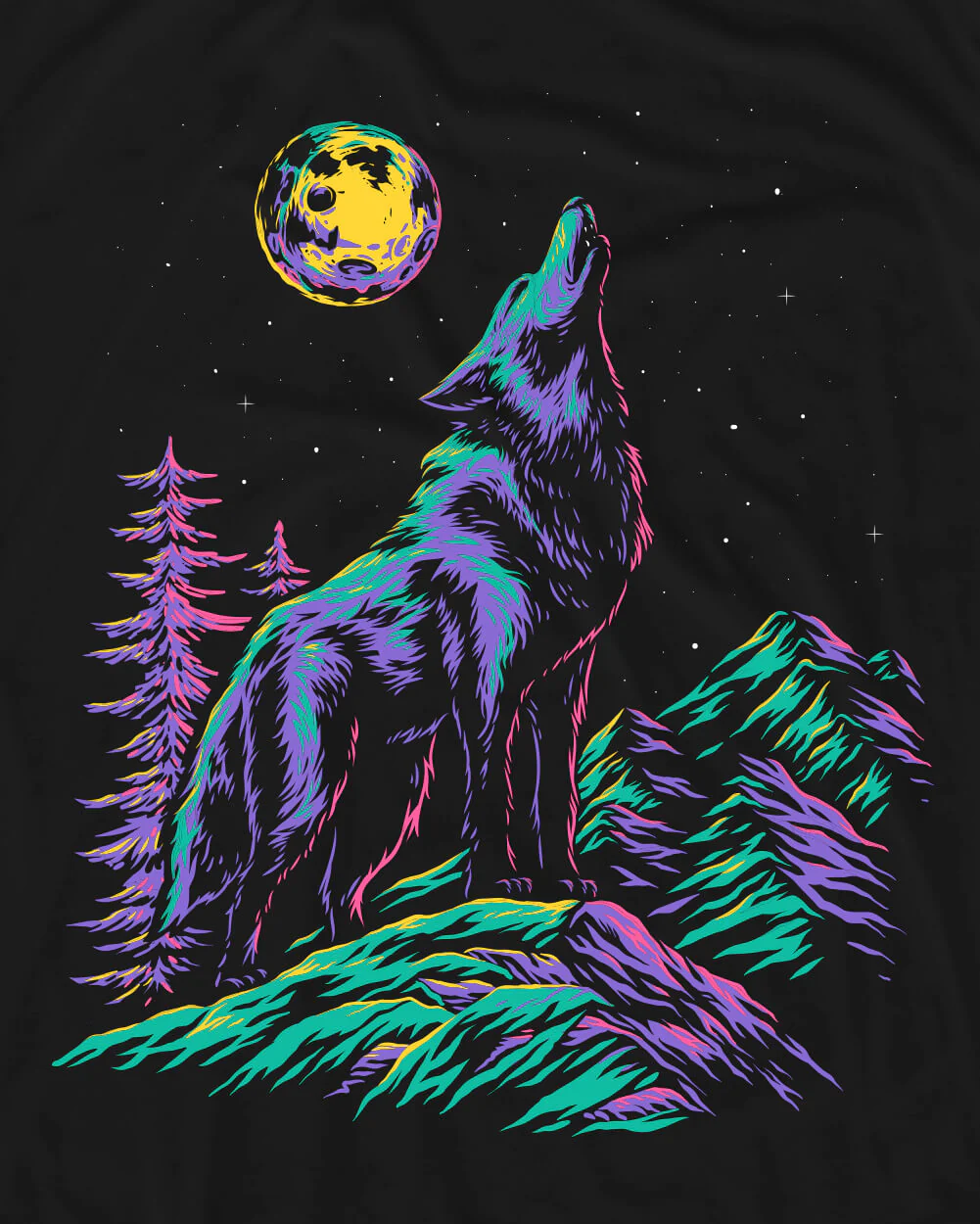 Lunar Howl Glow-in-the-Dark Tee - Image 4
