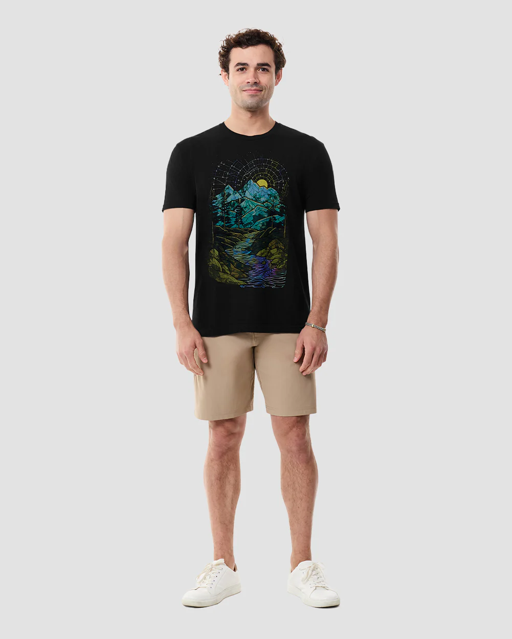 Mountain Mosaic Vintage Tee - Image 4