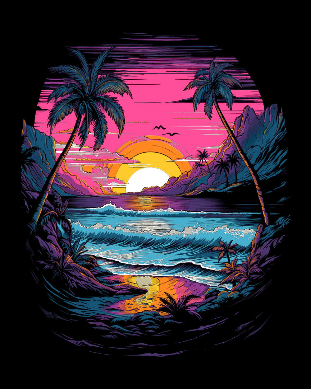 Neon Shores II Tank - Black - Image 3