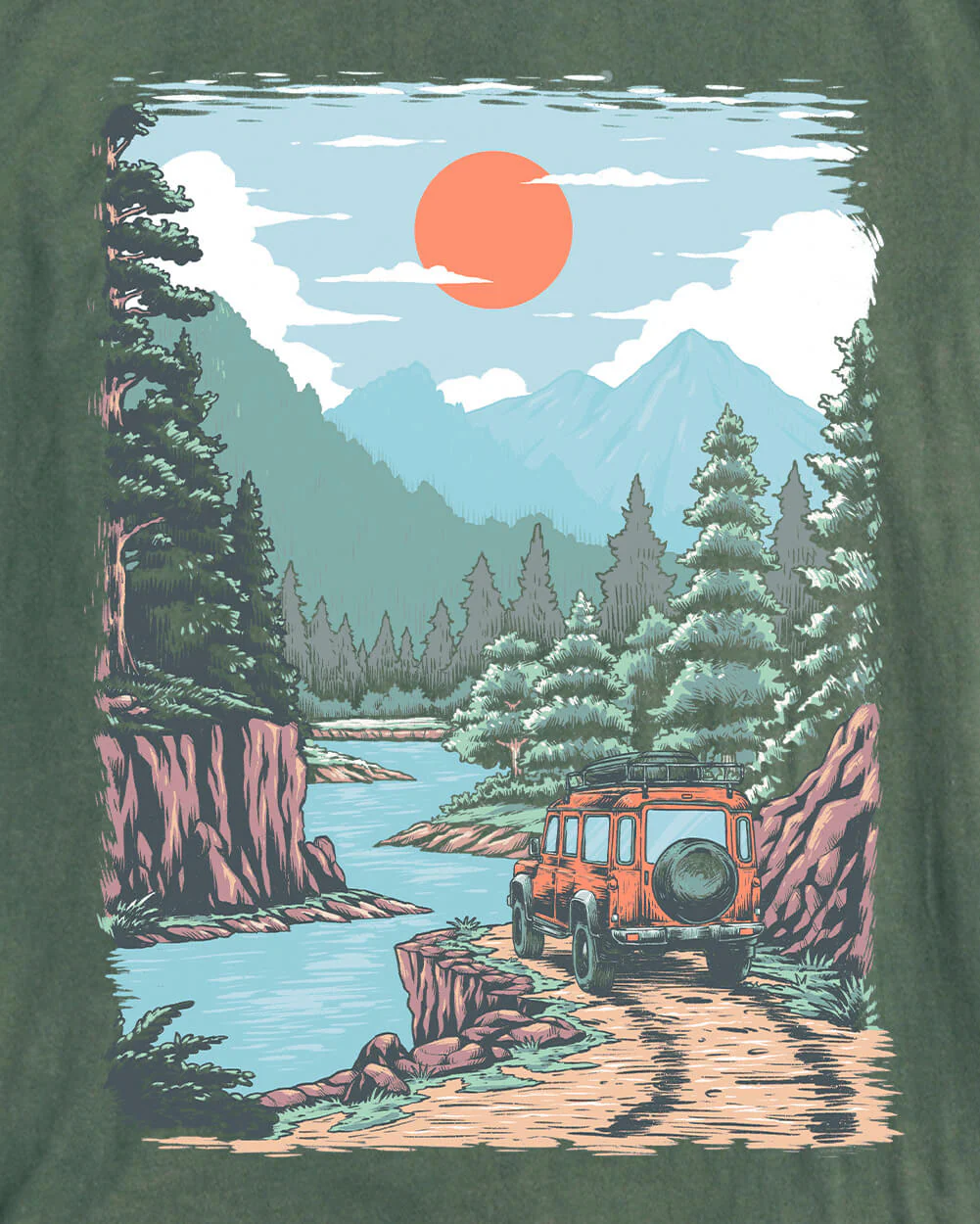 Offroad Escape Vintage Tee - Image 3