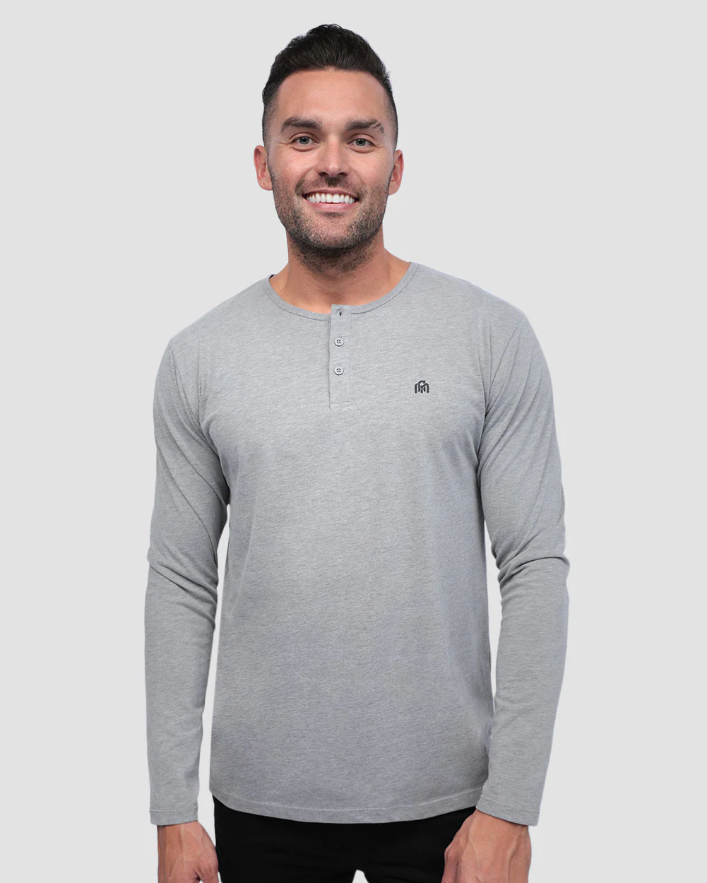 2 Pack Long Sleeve Henley Tee - Branded - Image 21
