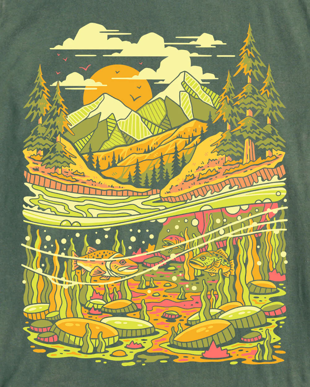River Depths Vintage Tee - Image 3