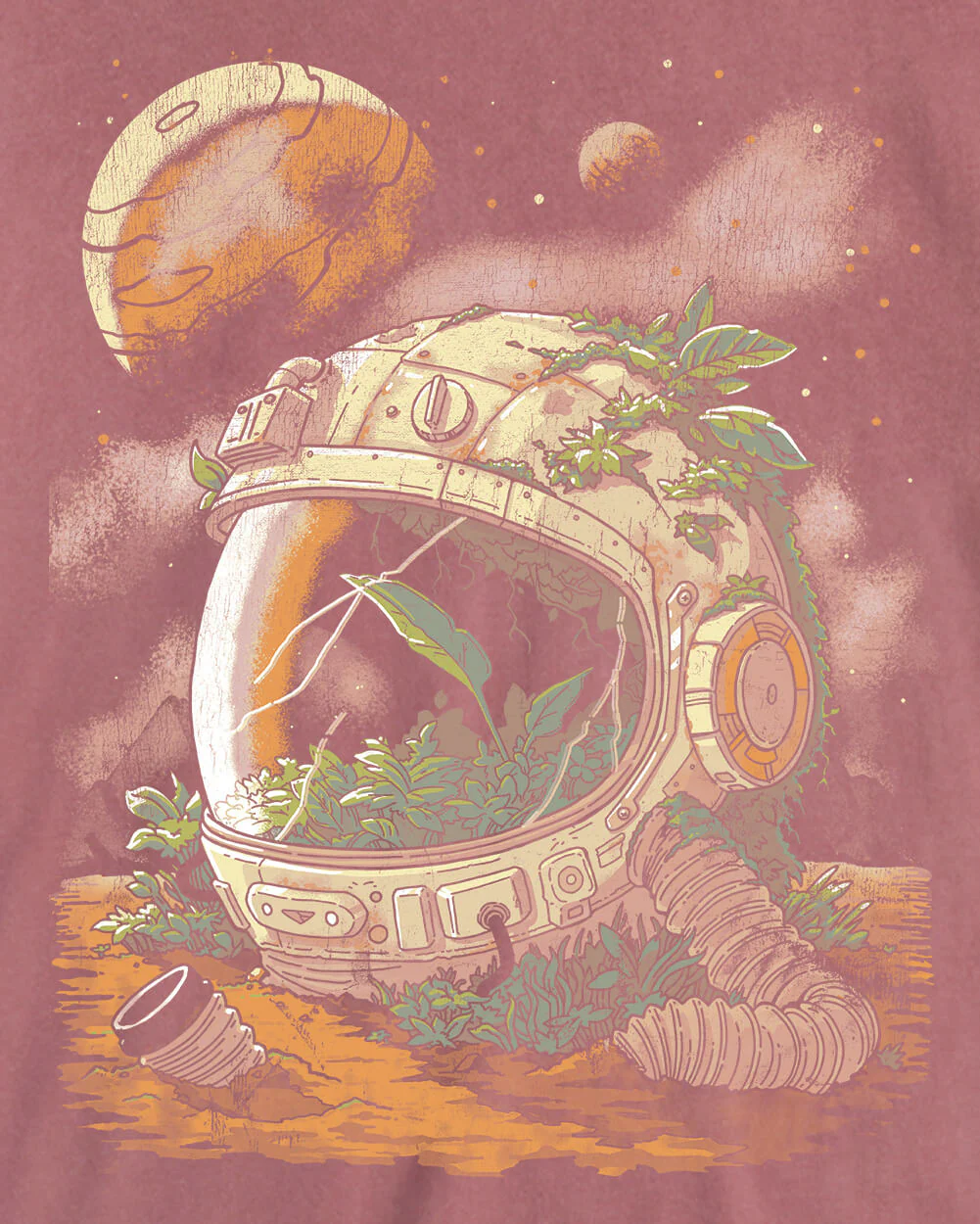 Space Flora Vintage Tee - Image 3