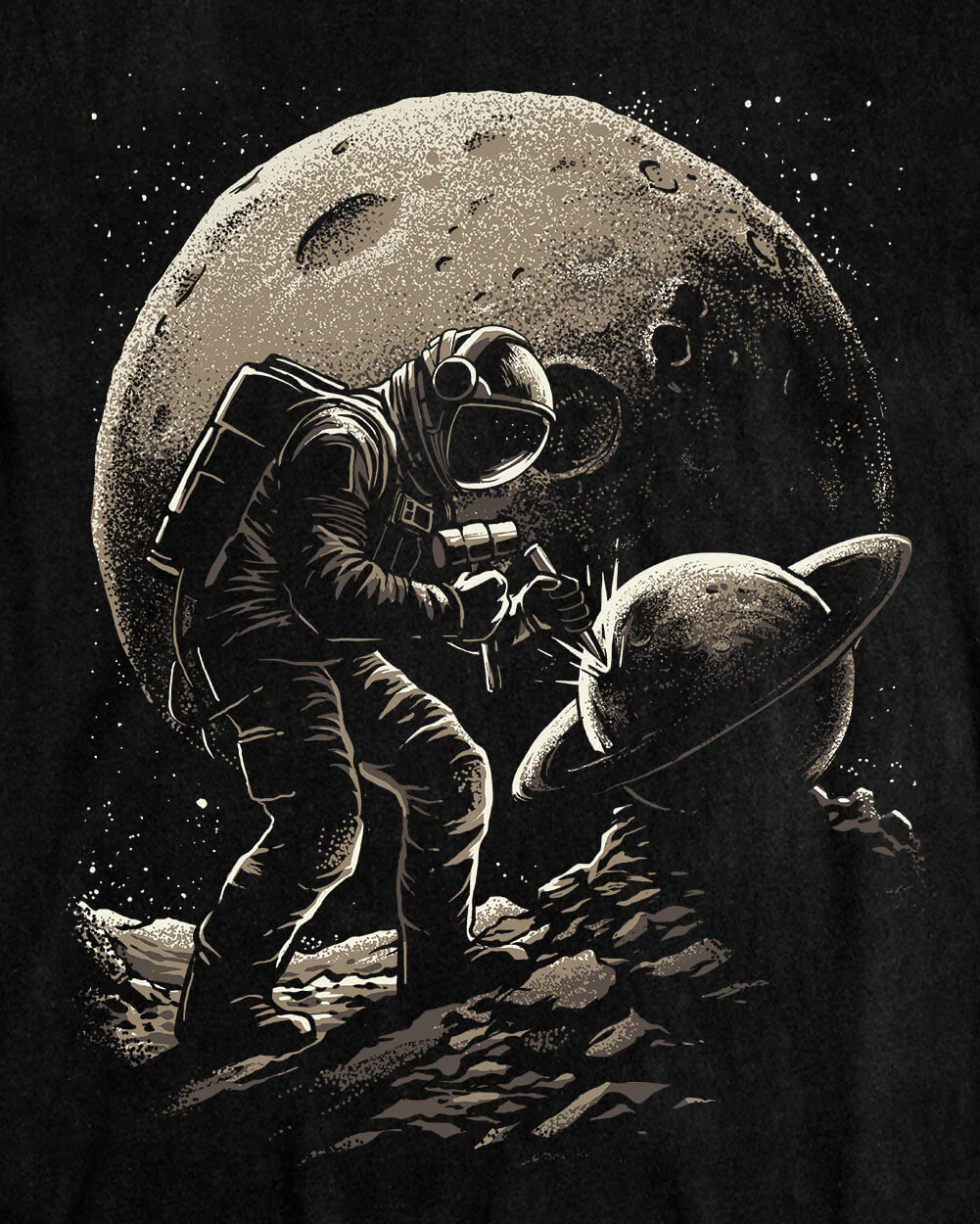 Space Sculpt Vintage Tee - Image 3