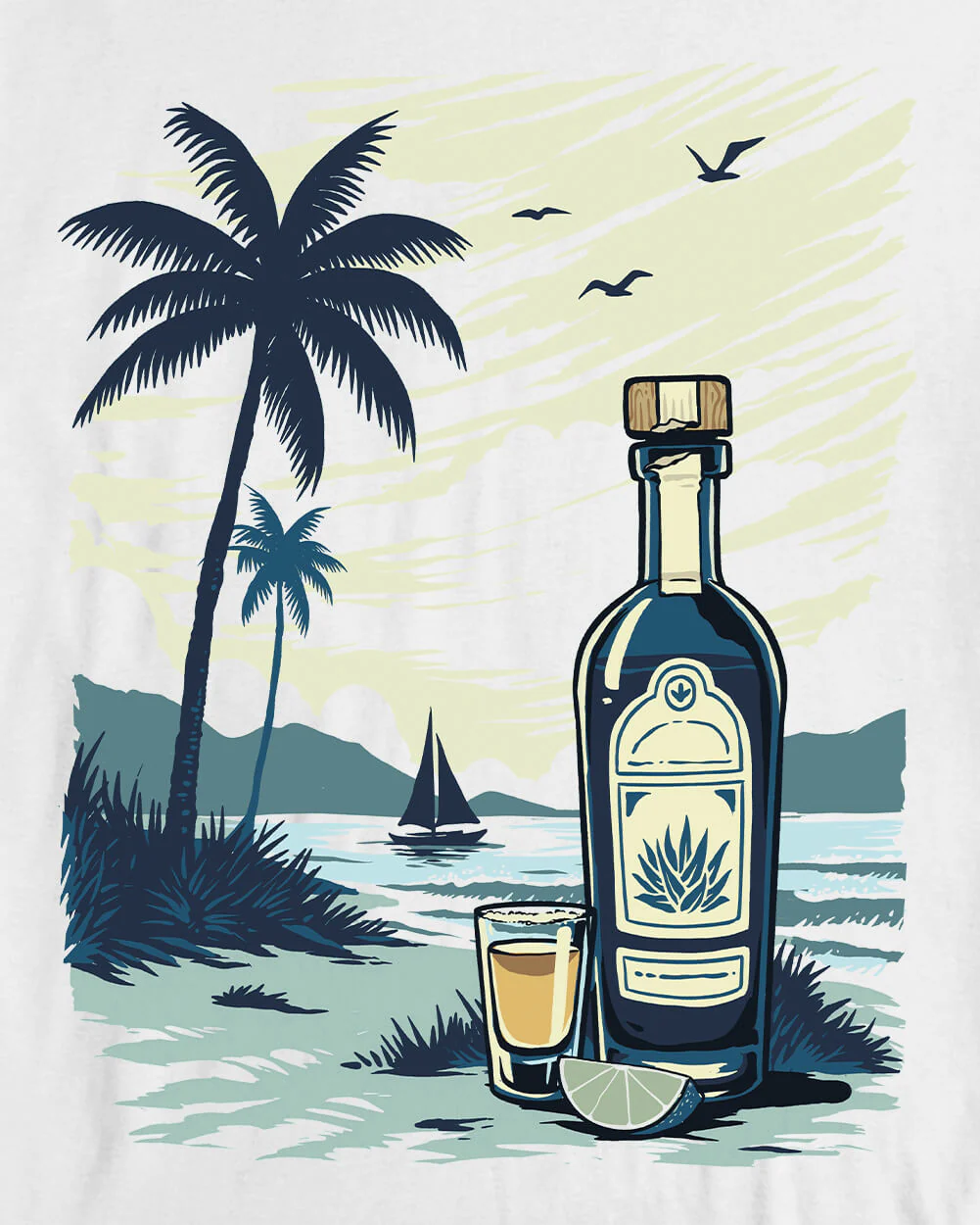 Tequila Tide Vintage Tee - Image 3